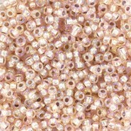 Miyuki seed beads 11/0 - Silverlined ab light blush 11-1023